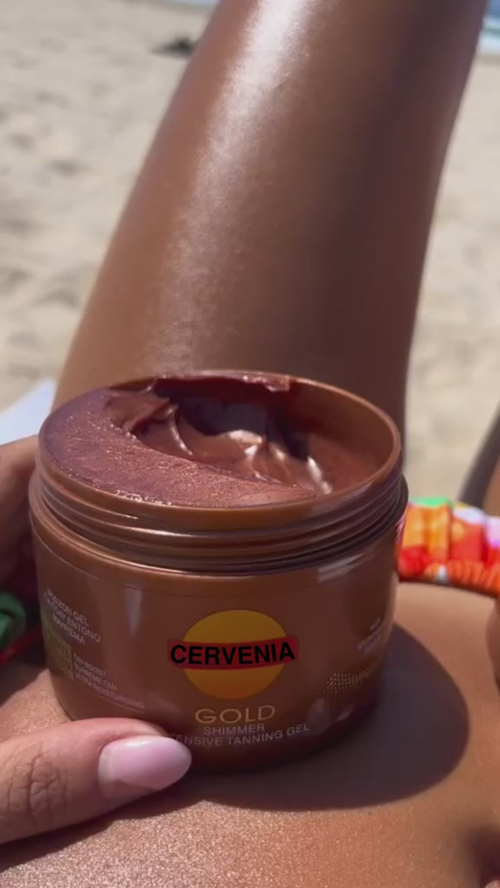 Cervenia Gold Shimmer Intensive Tanning Gel